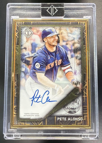 Pokémon Panini 2022 Topps Transcendent Collection Pete Alonso #Gda-Pa2 Icons Gold Deco Variation Auto 1/1