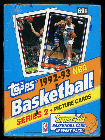 Basketball Topps 1992-93 Topps Basketball Series Two Hobby Box