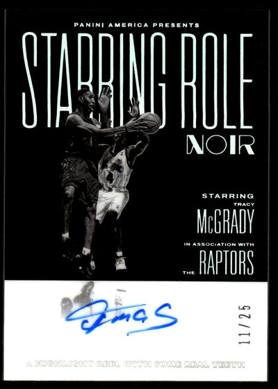 Basketball Panini 2024-25 Panini Noir #Srl-Tmc Tracy Mcgrady 11/25 Starring Role