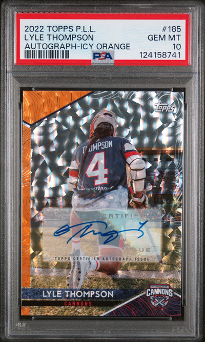 Pokémon Panini 2022 Topps Pll Icy Orange Lyle Thompson #185 Auto /25 PSA 10 124158741