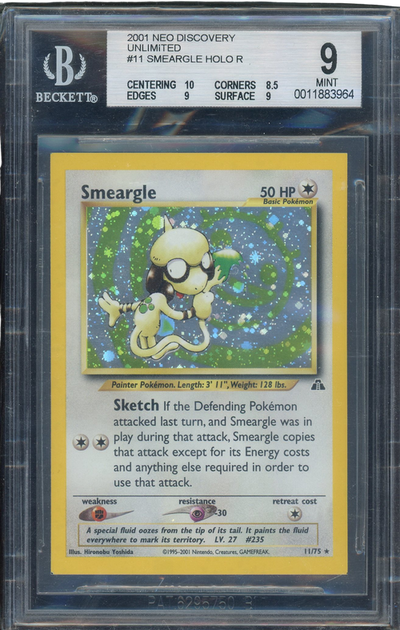 Sports BGS 9 Smeargle Holo R Neo Discovery Square Cut
