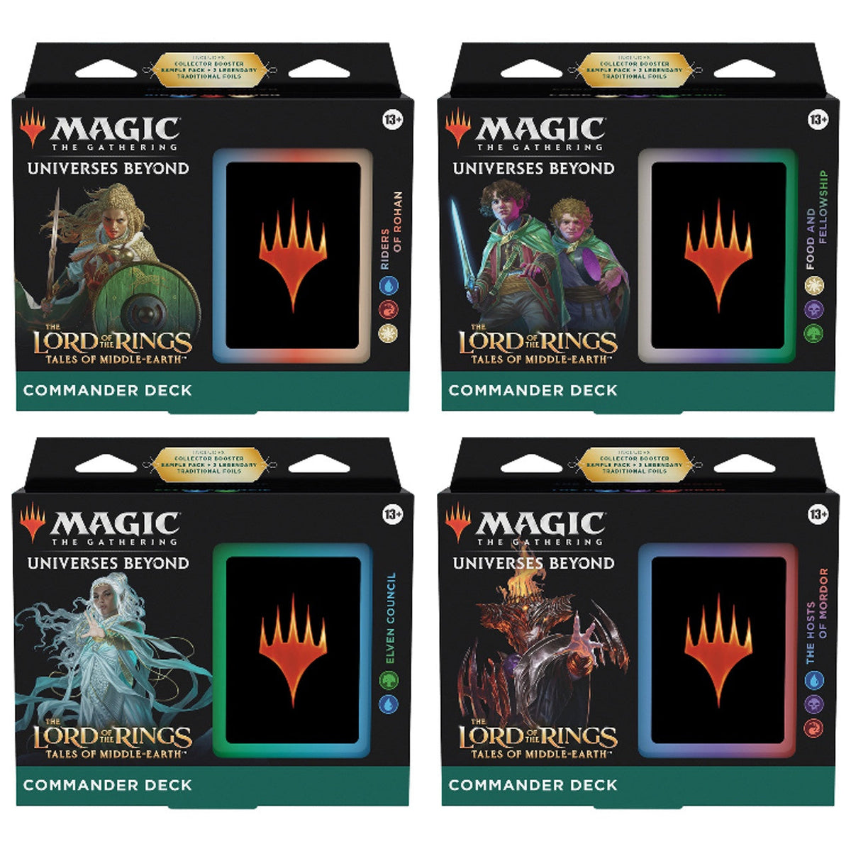 Magic The Gathering Magic The Gathering Lord Of The Rings Tales Of Middle-Earth Commander Deck Display