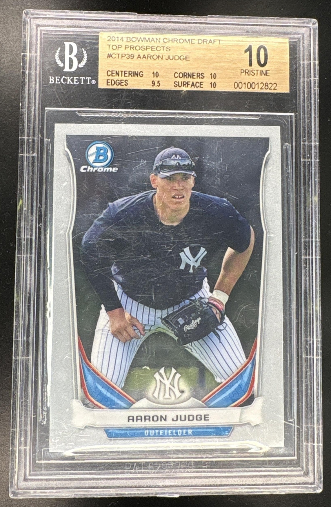Pokémon Panini 2014 Bowman Chrome #Ctp-39 Aaron Judge Top Prospects BGS 10