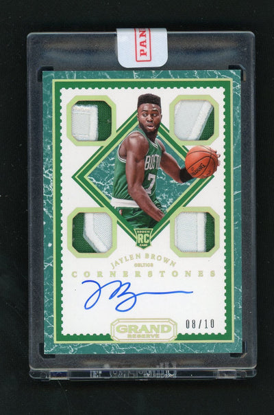 Basketball Panini 2016 Grand Reserve #105 Jaylen Brown Cornerstones Quad Patch Auto Rookie Rc /10