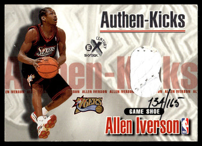 Basketball 1999 E-X Century Allen Iverson Authen-Kicks Game-Used Shoe Patch /165