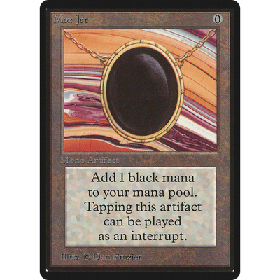 Magic The Gathering Mox Jet [Limited Edition Beta]
