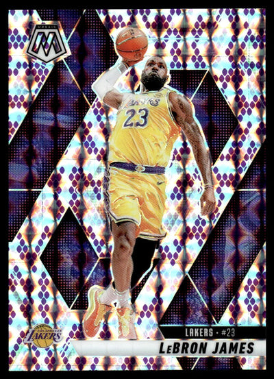Basketball Panini 2024 Mosaic #180 Lebron James Purple Snakeskin Kobe Tribute SSP /24