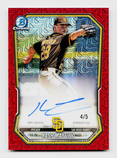 Baseball Bowman 2026 Bowman Chrome #Bma-Km Kash Mayfield Mega Box Red Mojo SSP Auto /5