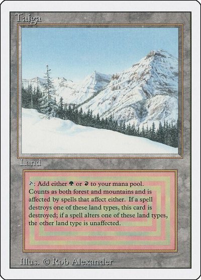 Magic The Gathering Taiga - Revised Edition (3ed)
