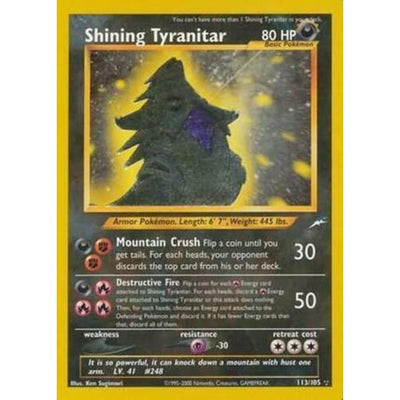Pokémon Shining Tyranitar [Neo Destiny] - Unlimited Holofoil