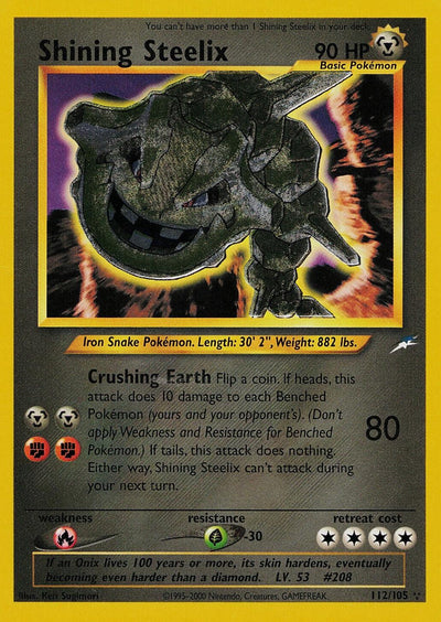 Pokémon Shining Steelix (112/105) - Neo Destiny Unlimited Holofoil