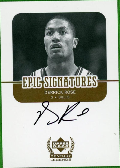 Basketball Upper Deck 2008-09 Ultimate Collection Derrick Rose Century Legends Epic Rc Auto