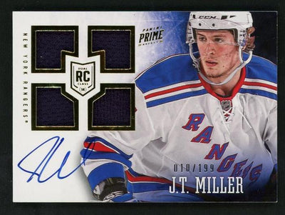 Pokémon Panini 2012 Panini Prime 129 J.T. Miller Prime Rookies Rookie /199 New York Rangers Auto