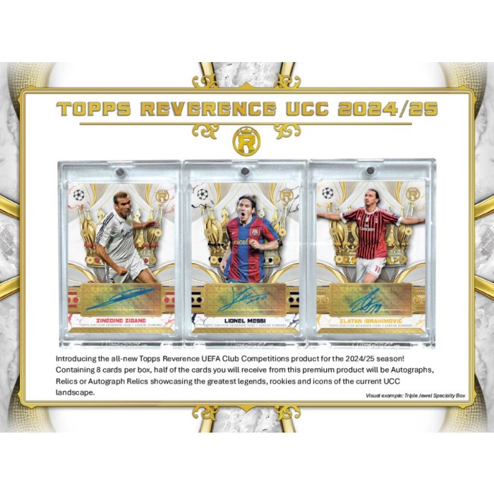 Soccer Topps 2024-25 Topps Uefa Club Competitions Reverence Soccer Hobby Box