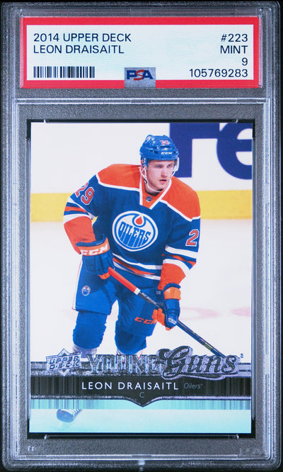 Pokémon Panini 2014 Upper Deck Young Guns Leon Draisaitl #223 PSA 9
