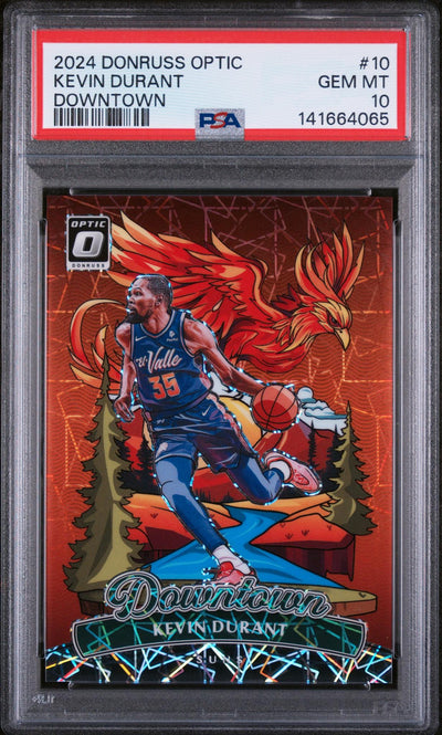 Basketball 2024 Donruss Optic Downtown Kevin Durant #10 PSA 10