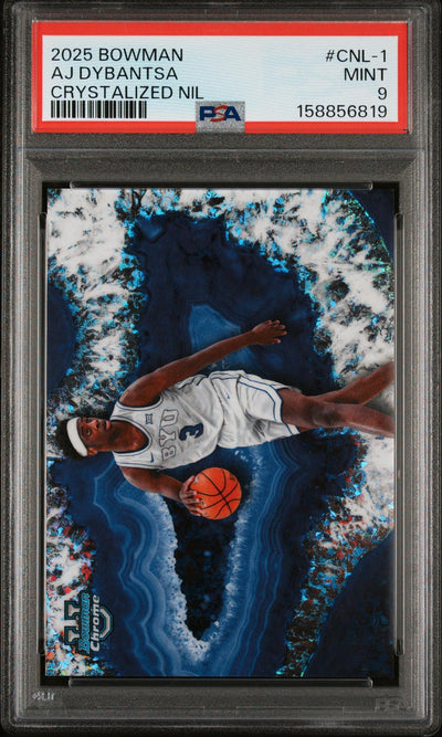 Basketball Bowman 2025 Bowman Chrome Crystalized Nil Aj Dybantsa #Cnl-1 PSA 9