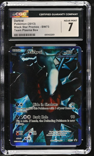 Pokémon Panini 2013 Black Star Promos #Bw73 Darkrai Team Plasma Box CGC 7