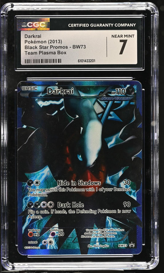 Pokémon Panini 2013 Black Star Promos #Bw73 Darkrai Team Plasma Box CGC 7
