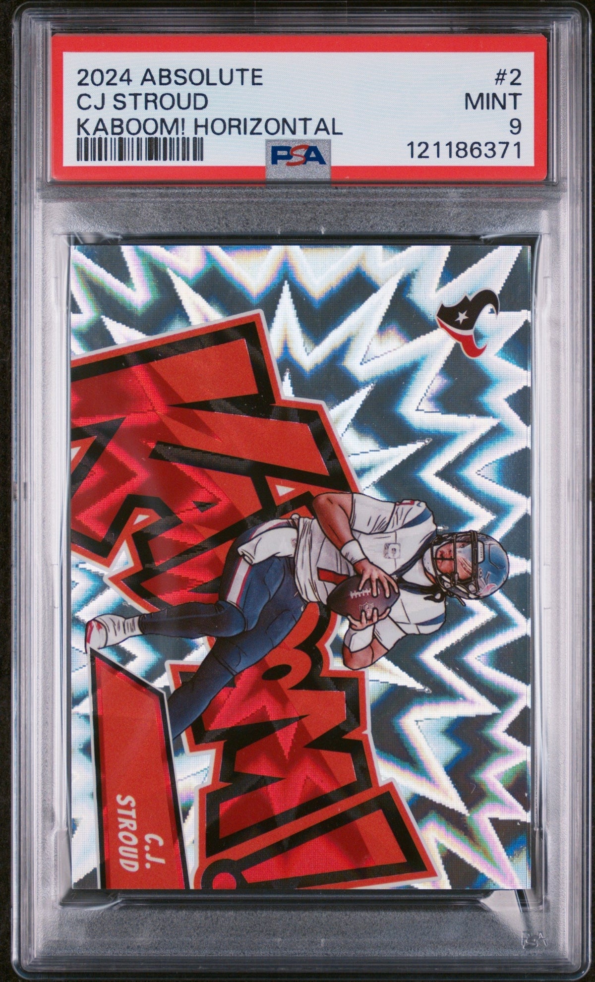 Football Panini 2024 Panini Absolute Kaboom! Horizontal Cj Stroud #2 PSA 9