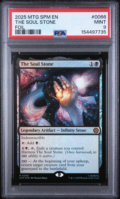 Sports 2025 Marvel'S Spider-Man - English Foil The Soul Stone #0066 PSA 9