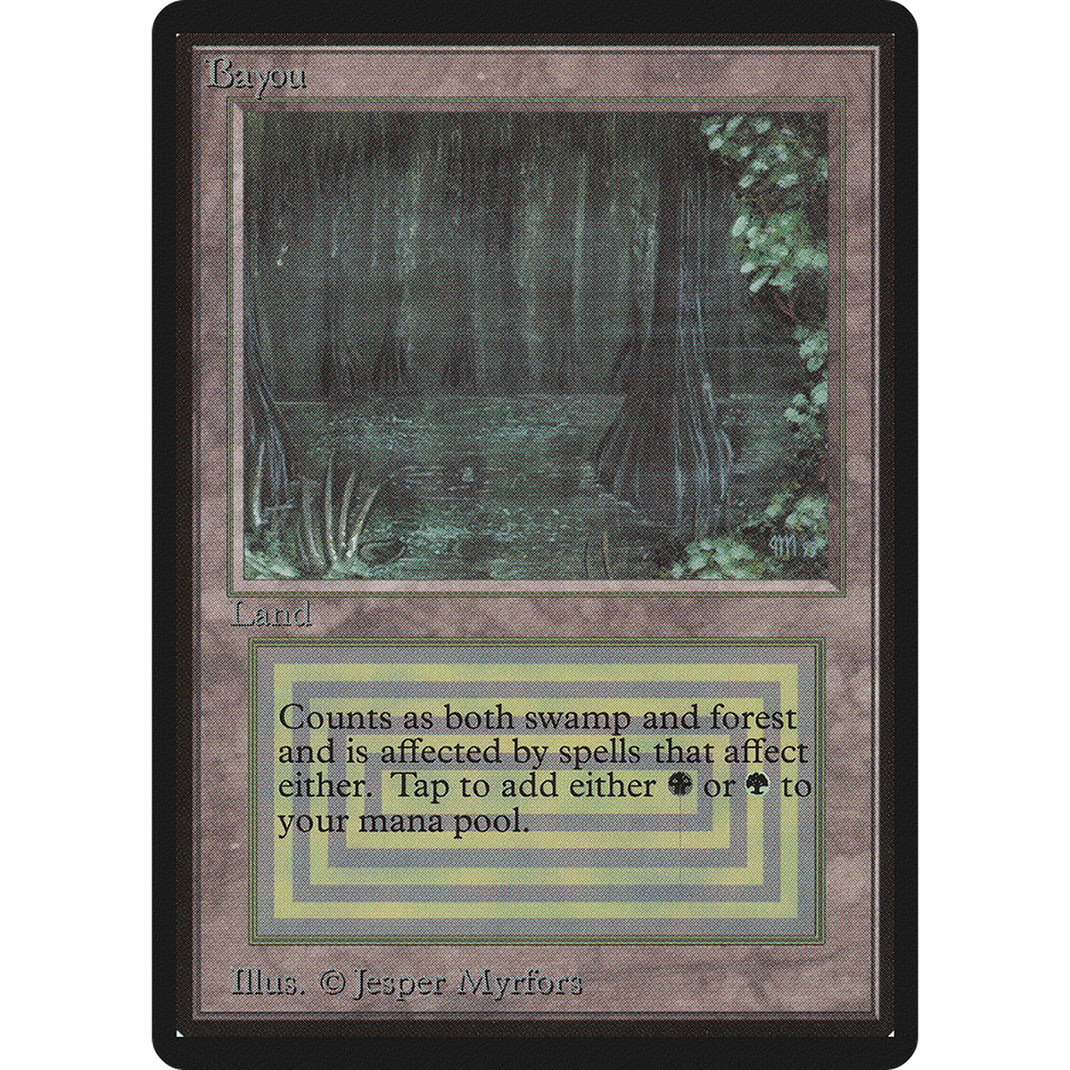 Magic The Gathering Bayou [Limited Edition Beta]