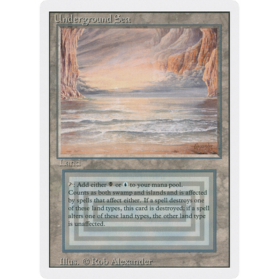 Magic The Gathering Underground Sea [Revised Edition]