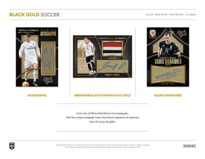 Soccer Panini 2016-17 Panini Black Gold Soccer Hobby Box