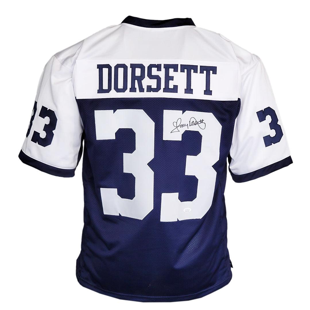 Tony Dorsett Signed Dallas Thanksgiving Football Jersey (Beckett)