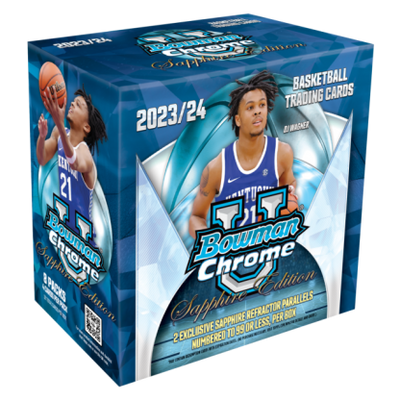 UFC MMA Topps 2023-24 Bowman University Chrome Basketball Sapphire Edition 10 Box Case