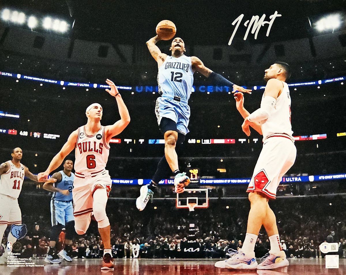 Ja Morant Autographed 16X20 Photo Memphis Grizzlies Beckett Bas Qr Stock #218596