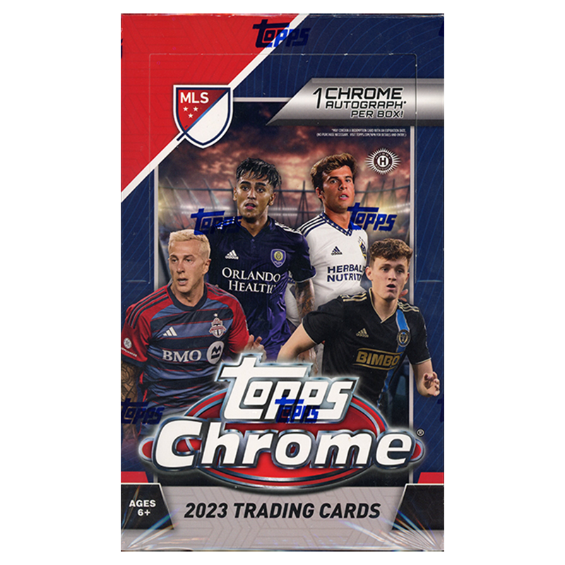 Soccer Topps 2023 Topps Chrome MLS Soccer Hobby 12 Box Case