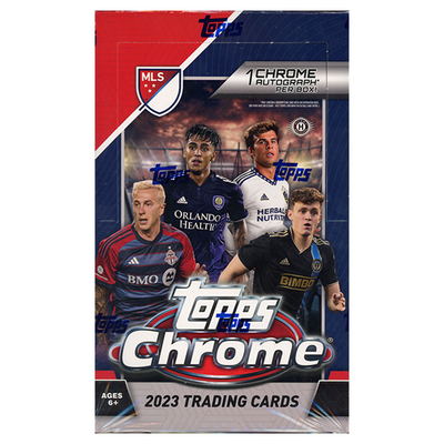 Soccer Topps 2023 Topps Chrome MLS Soccer Hobby 12 Box Case