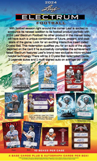 Football 2024 Leaf Electrum Football Hobby Box