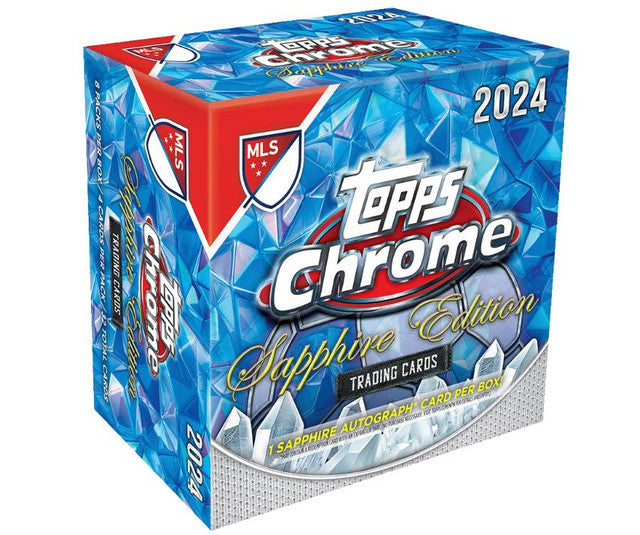 Soccer Topps 2024 Topps Sapphire MLS Chrome Hobby Box 10-Box Case