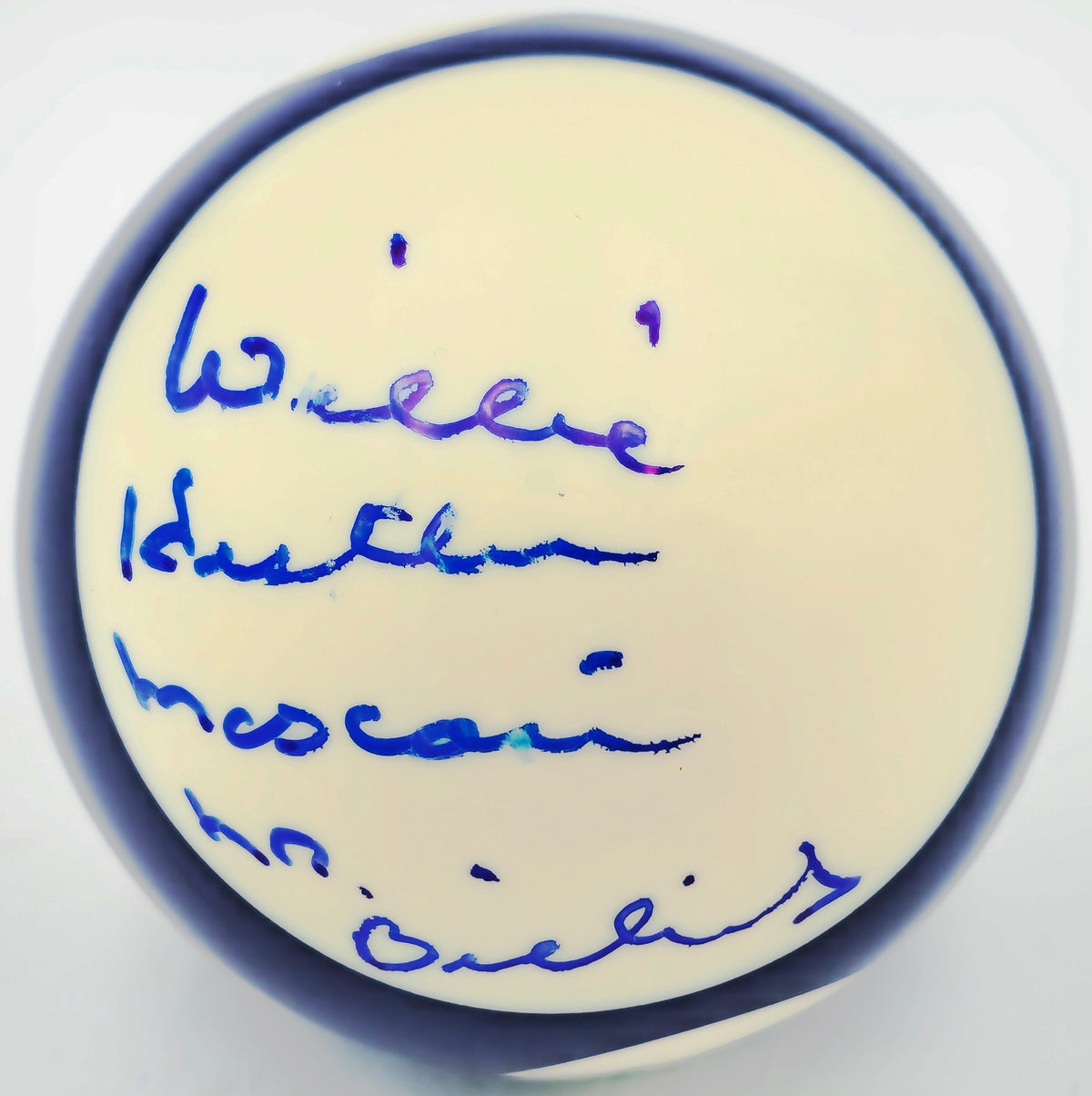 Willie "Hustler" Mosconi Autographed Billiards Pool Ball #12 "Mr. Billiards" Jsa #Ap63459