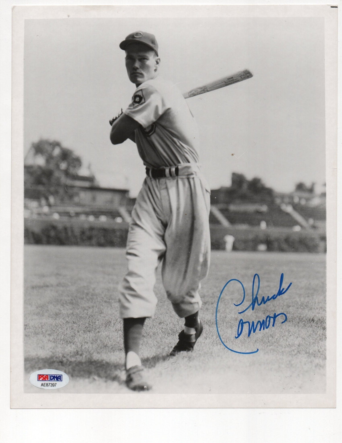 Chuck Connors Signed 8X10 Photo (PSA Ae87397)