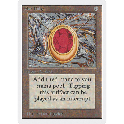Magic The Gathering Mox Ruby [Unlimited Edition]