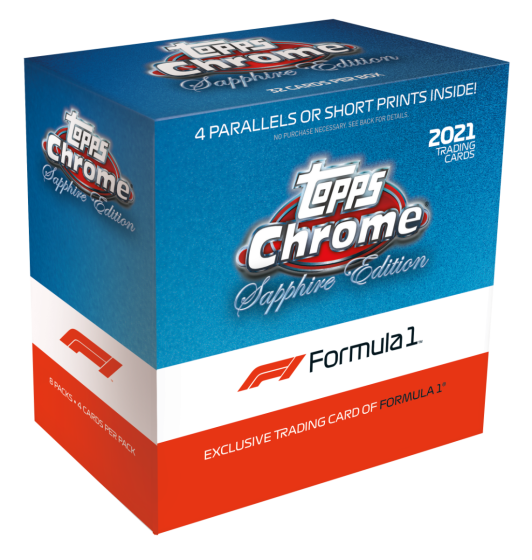 Racing Topps 2021 Topps Chrome Formula 1 Racing Sapphire Edition Box