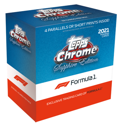Racing Topps 2021 Topps Chrome Formula 1 Racing Sapphire Edition Box