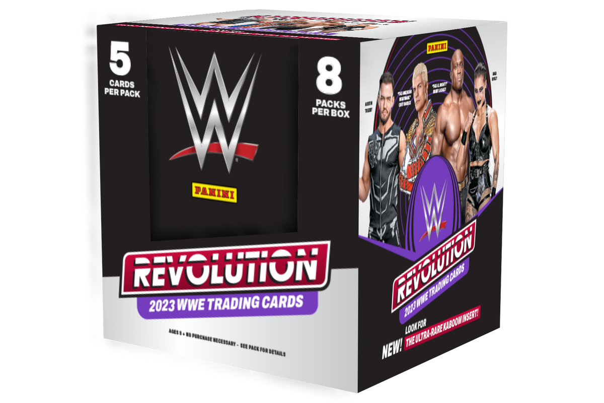 WWE Wrestling Panini 2023 Panini Revolution WWE Hobby 8 Box Case