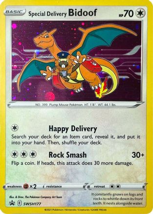 Pokémon Special Delivery Bidoof (Swsh177/307) - Swsh Sword & Shield Promo Cards Holofoil