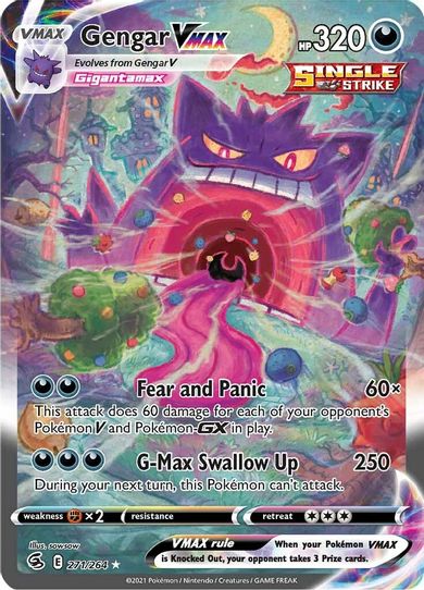 Gengar Vmax (Alternate Art Secret) (271/264) [Sword & Shield: Fusion Strike]