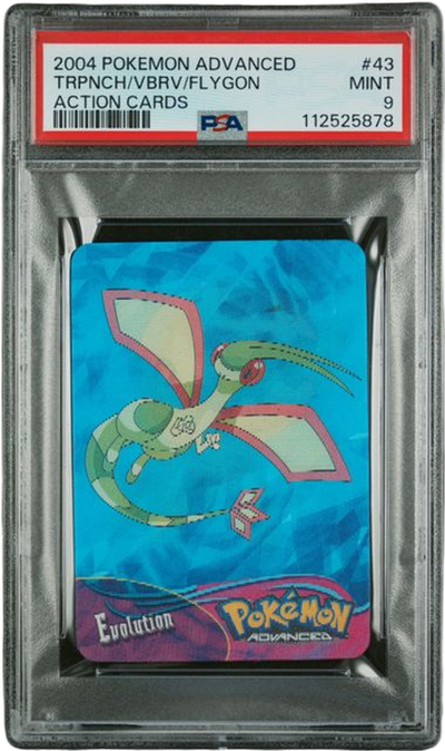 Sports PSA 9 Trpnch/Vbrv/Flygon Action Cards