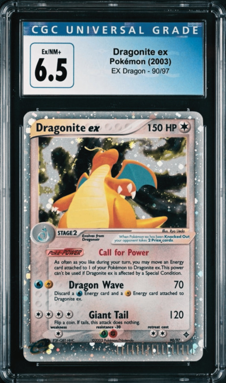 Pokémon Dragonite EX # 90/97 - Dragon - Pokemon 2003 - CGC 6.5