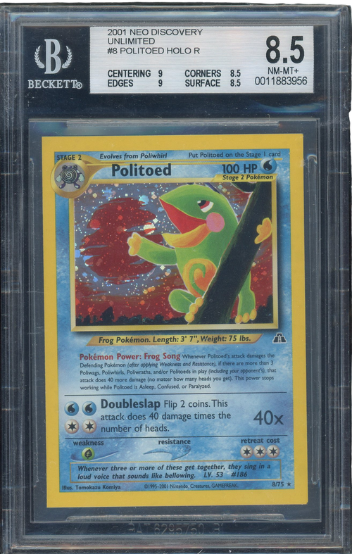 Sports BGS 8.5 Politoed Holo R Square Cut