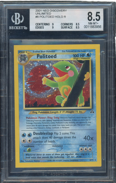 Sports BGS 8.5 Politoed Holo R Square Cut
