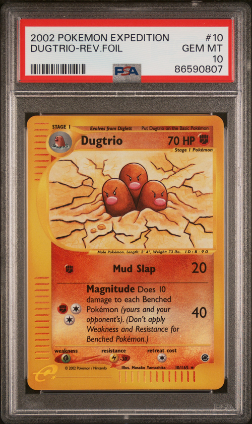 Pokémon PSA 10 Dugtrio-Rev.Foil *Pop 16*