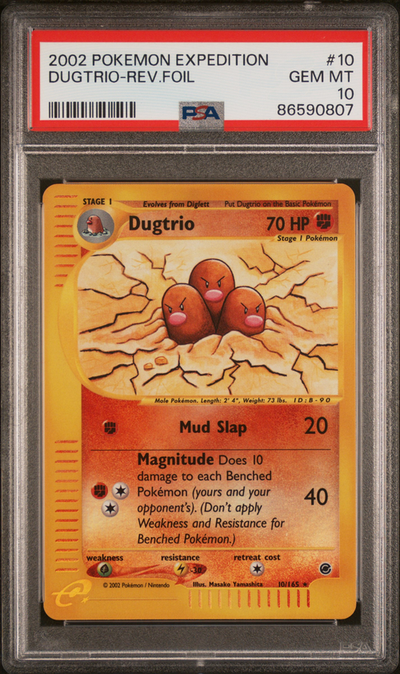 Pokémon PSA 10 Dugtrio-Rev.Foil *Pop 16*