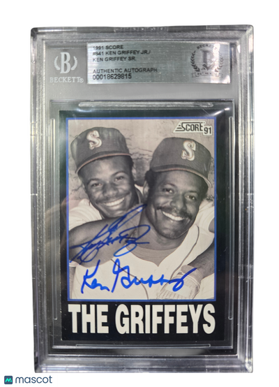 Sports 1991 Score Ken Griffey SR. Ken Griffey Jr. #841 /Ken BGS Authentic